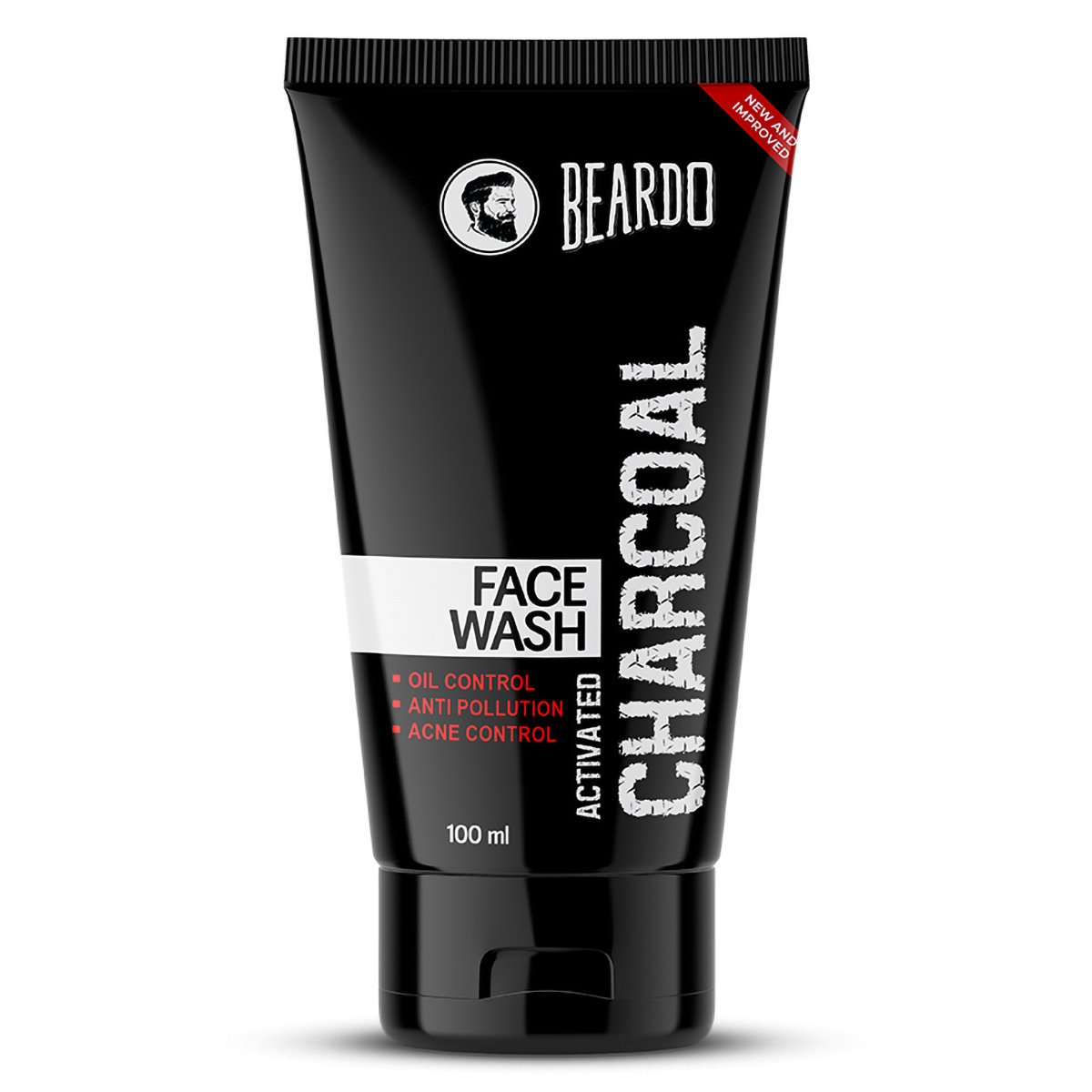 Beardo Activated Charcoal Face Wash 100 ml | Activaed Charcaol, Aloe Vera | Controls Excess Oil | Fight Acne | deeply Detoxify | For Men | For All Skin Type, Pack of 1 Beardo Activated Charcoal Face Wash 100 ml | Activaed Charcaol, Aloe Vera | Controls Excess Oil | Fight Acne | deeply Detoxify | For Men | For All Skin Type, Pack of 1