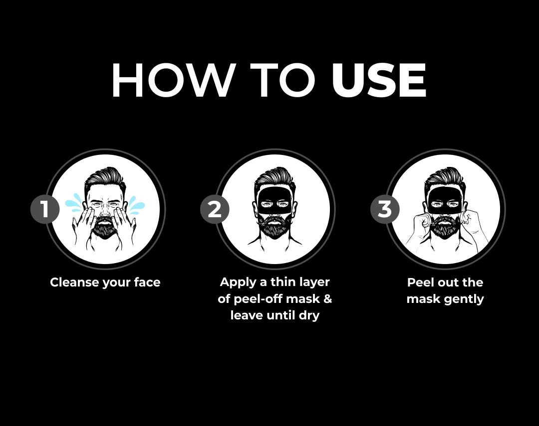 Beardo Activated Charcoal Peel Off Mask 100 ml | Activated Charcoal & Niacinamide | Provides Deep Cleansing | Helps In Pore Tightening | Eliminated Dirt & Oil | For Men, Pack of 1 Beardo Activated Charcoal Peel Off Mask 100 ml | Activated Charcoal & Niacinamide | Provides Deep Cleansing | Helps In Pore Tightening | Eliminated Dirt & Oil | For Men, Pack of 1