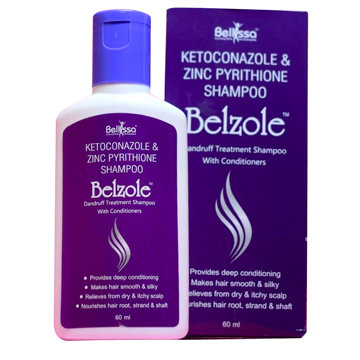Belzole 2% Shampoo, 60 ml, Pack of 1 Belzole 2% Shampoo, 60 ml, Pack of 1