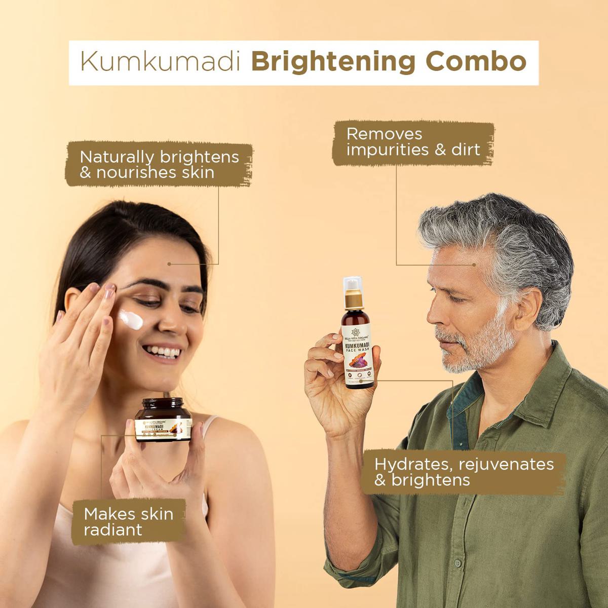 Bella Vita Kumkumadi Fw 100Ml+Day Crm 50G (Combo), Pack of 1 Bella Vita Kumkumadi Fw 100Ml+Day Crm 50G (Combo), Pack of 1