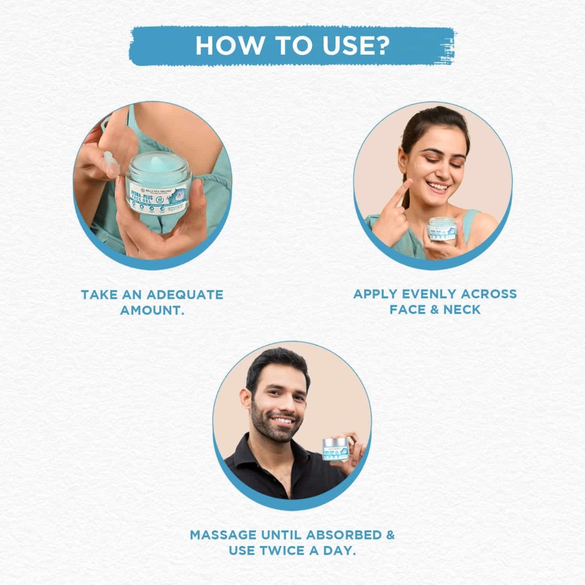 Bella Vita Organic Hydra-Plus Face Gel 50 gm | Snow Mushroom, Moringa Oil, Passion Fruit & Coconut Water | Provides Hydration Upto 48Hr | Nourishes Skin & Restore Skin Moisture | Lightweight | for Men & Women | For Normal To Dry Skin, Pack of 1 Bella Vita Organic Hydra-Plus Face Gel 50 gm | Snow Mushroom, Moringa Oil, Passion Fruit & Coconut Water | Provides Hydration Upto 48Hr | Nourishes Skin & Restore Skin Moisture | Lightweight | for Men & Women | For Normal To Dry Skin, Pack of 1