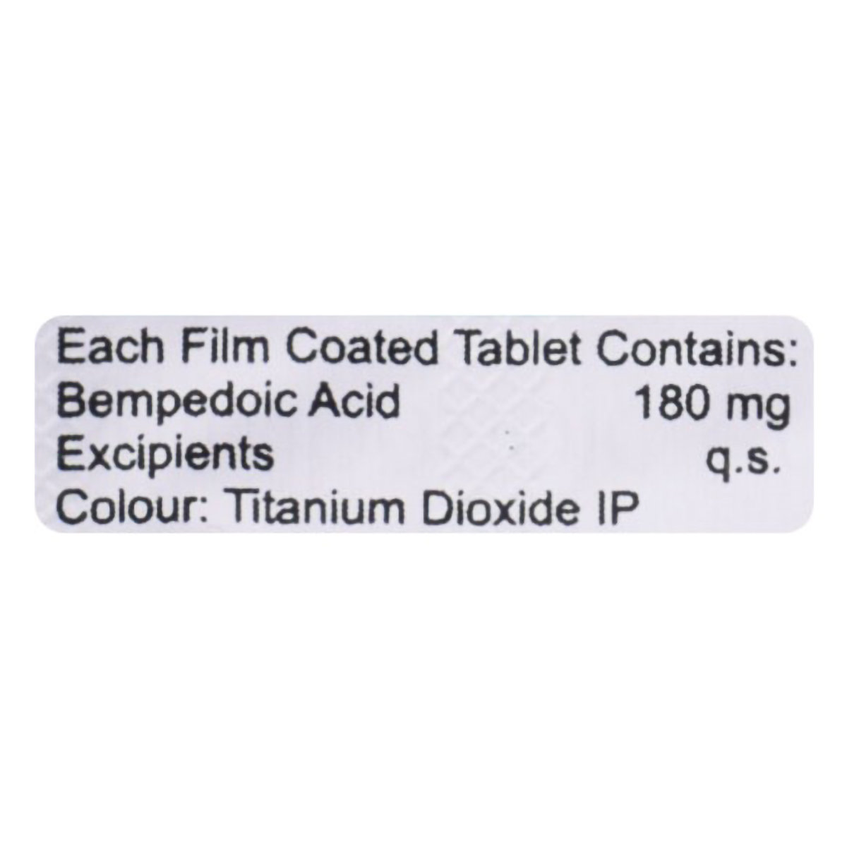 Bemdac 180 mg Tablet 10's, Pack of 10 TabletS Bemdac 180 mg Tablet 10's, Pack of 10 TabletS