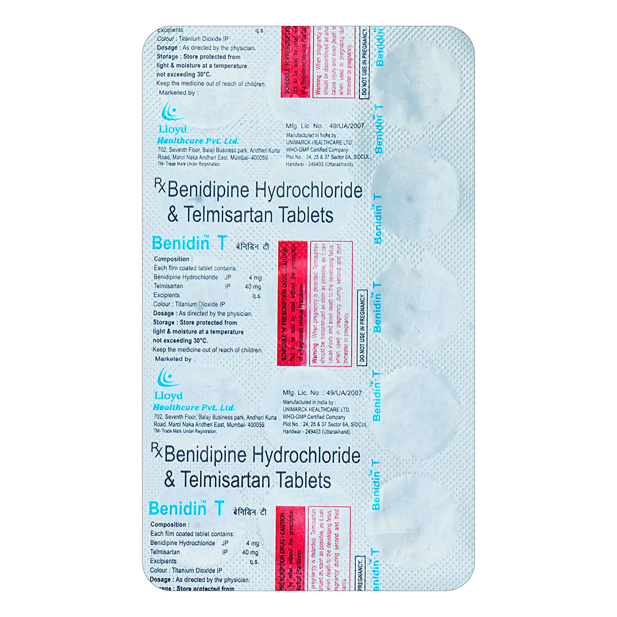 Buy Benidin T Tablet 15's Online