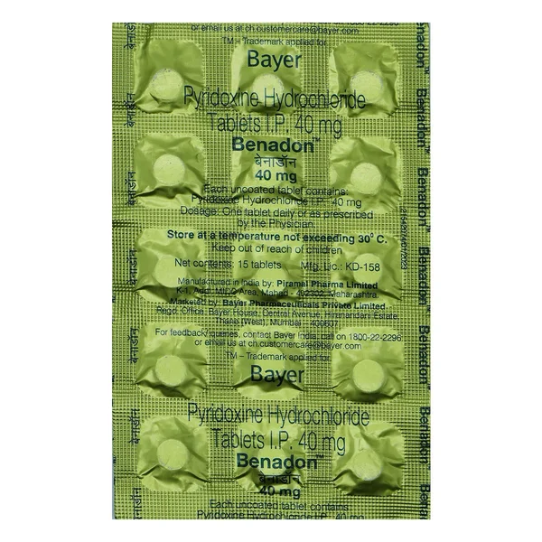 Benadon Tablet 15's, Pack of 15 TabletS