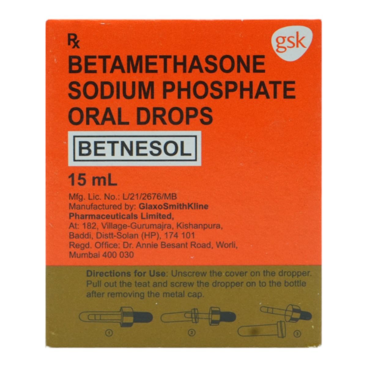 Buy Betnesol Oral Drops 15 ml Online