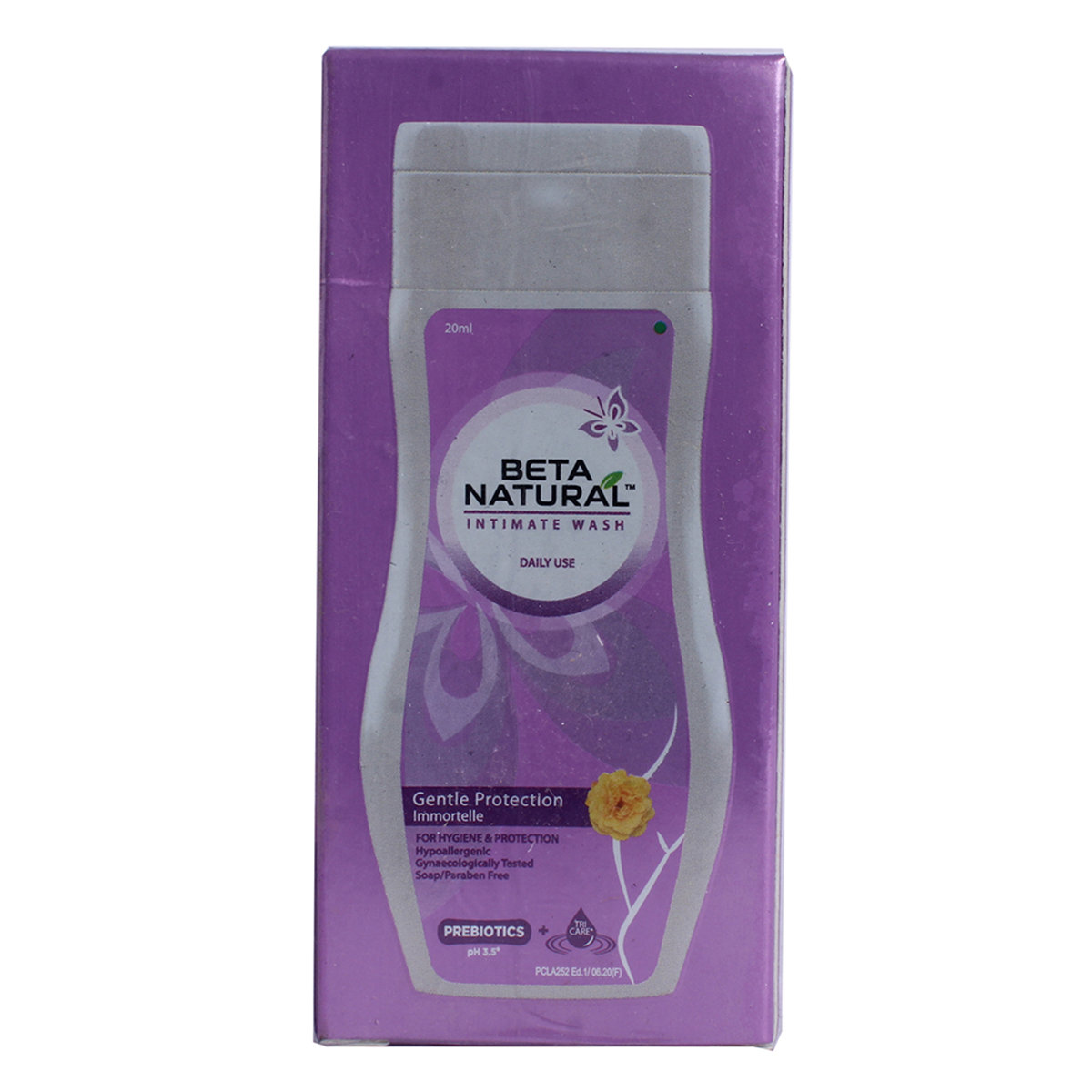 Beta Natural Intimate Wash Gentle Protection Immortelle 20Ml, Pack of 1 Beta Natural Intimate Wash Gentle Protection Immortelle 20Ml, Pack of 1