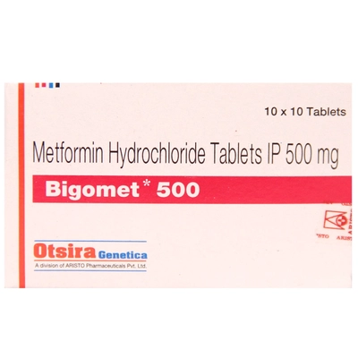 Bigomet 500 Tablet 10's, Pack of 10 TABLETS