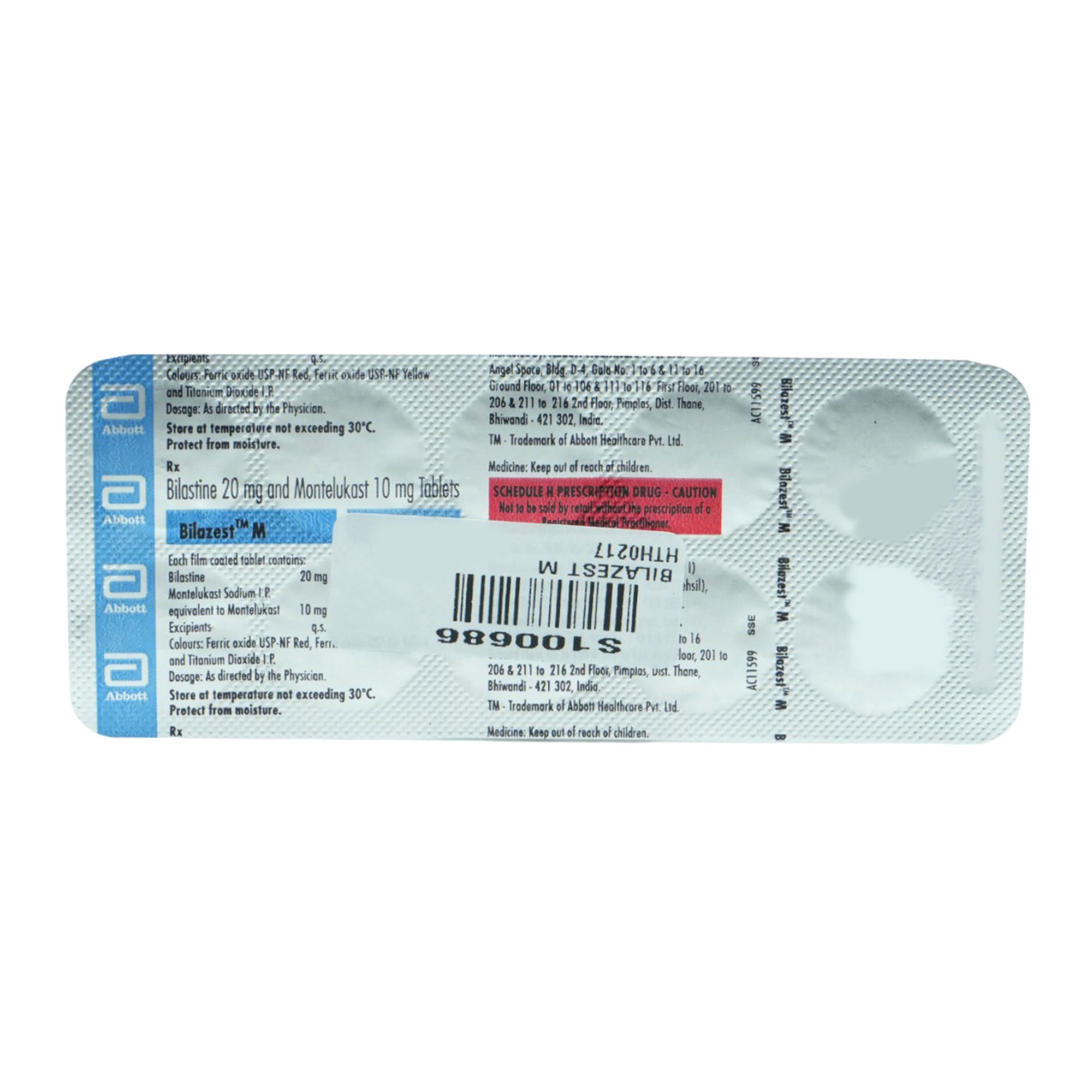 Buy Bilazest M Tablet 10's Online