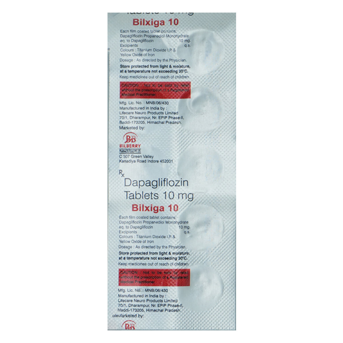 Bilxiga 10 Tablet 10's, Pack of 10 TABLETS Bilxiga 10 Tablet 10's, Pack of 10 TABLETS