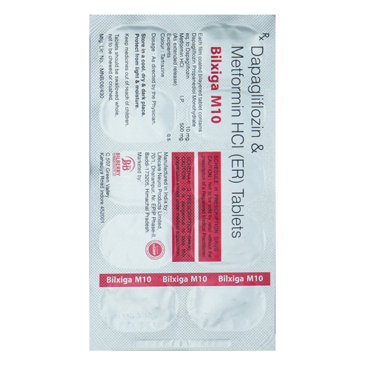 Buy Bilxiga M10 Tablet 10's Online