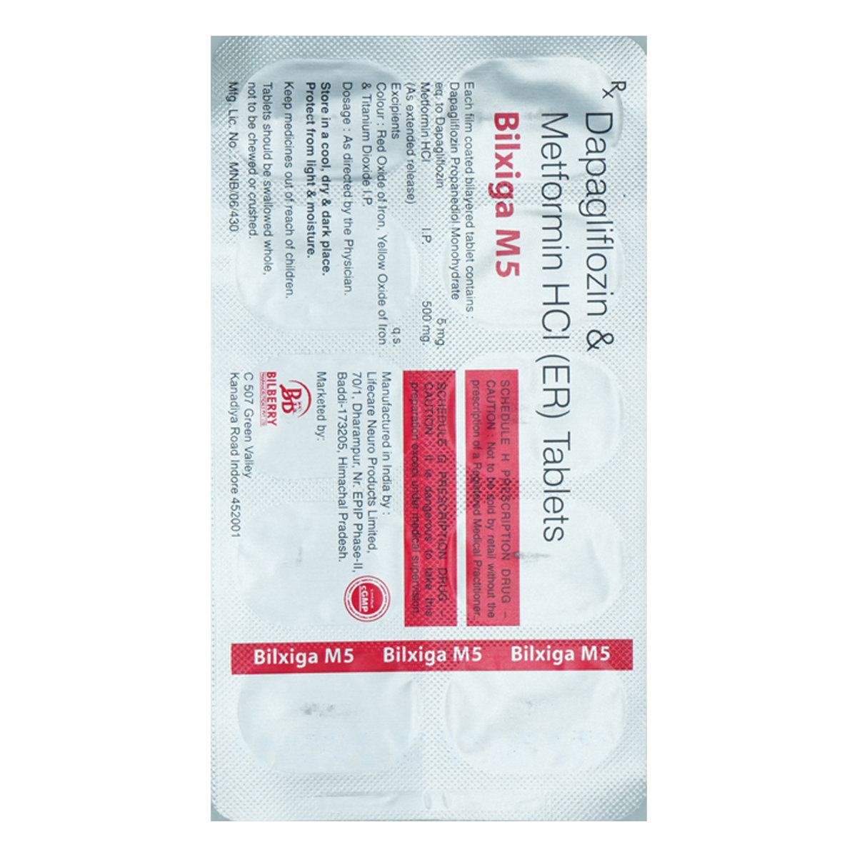 Buy Bilxiga M5 Tablet 10's Online