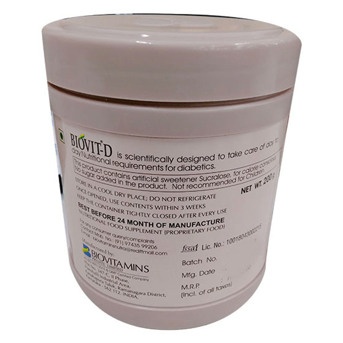 Biovit-D Powder 200 gm, Pack of 1 Biovit-D Powder 200 gm, Pack of 1