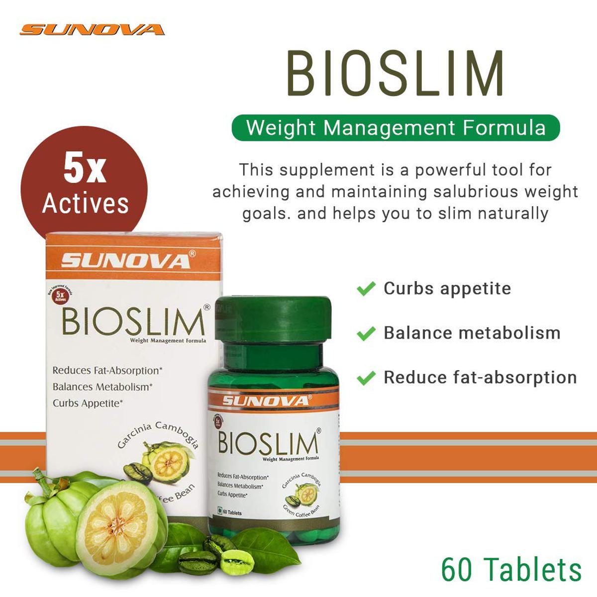Sunova Bioslim, 60 Tablets, Pack of 1 Sunova Bioslim, 60 Tablets, Pack of 1