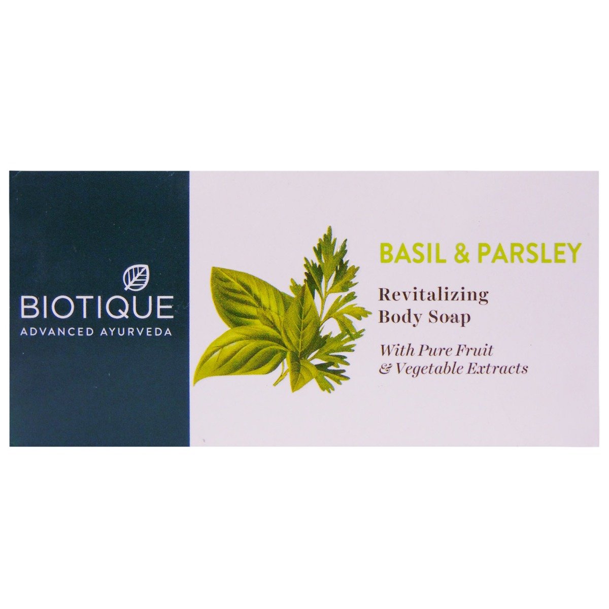 Biotique Basil & Parsley Revitalizing Body Soap 150 gm | With Pure Fruits & Vegetable Extracts | Deeply Cleanse | Revitalizes & Nourishes Skin | 100% Botanical Extract | For All Skin Type, Pack of 1 Biotique Basil & Parsley Revitalizing Body Soap 150 gm | With Pure Fruits & Vegetable Extracts | Deeply Cleanse | Revitalizes & Nourishes Skin | 100% Botanical Extract | For All Skin Type, Pack of 1
