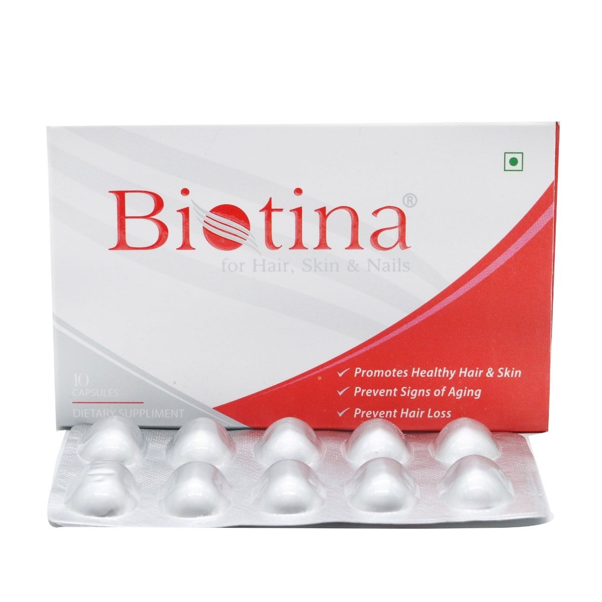 Biotina Capsule 10's, Pack of 10 CapsuleS Biotina Capsule 10's, Pack of 10 CapsuleS