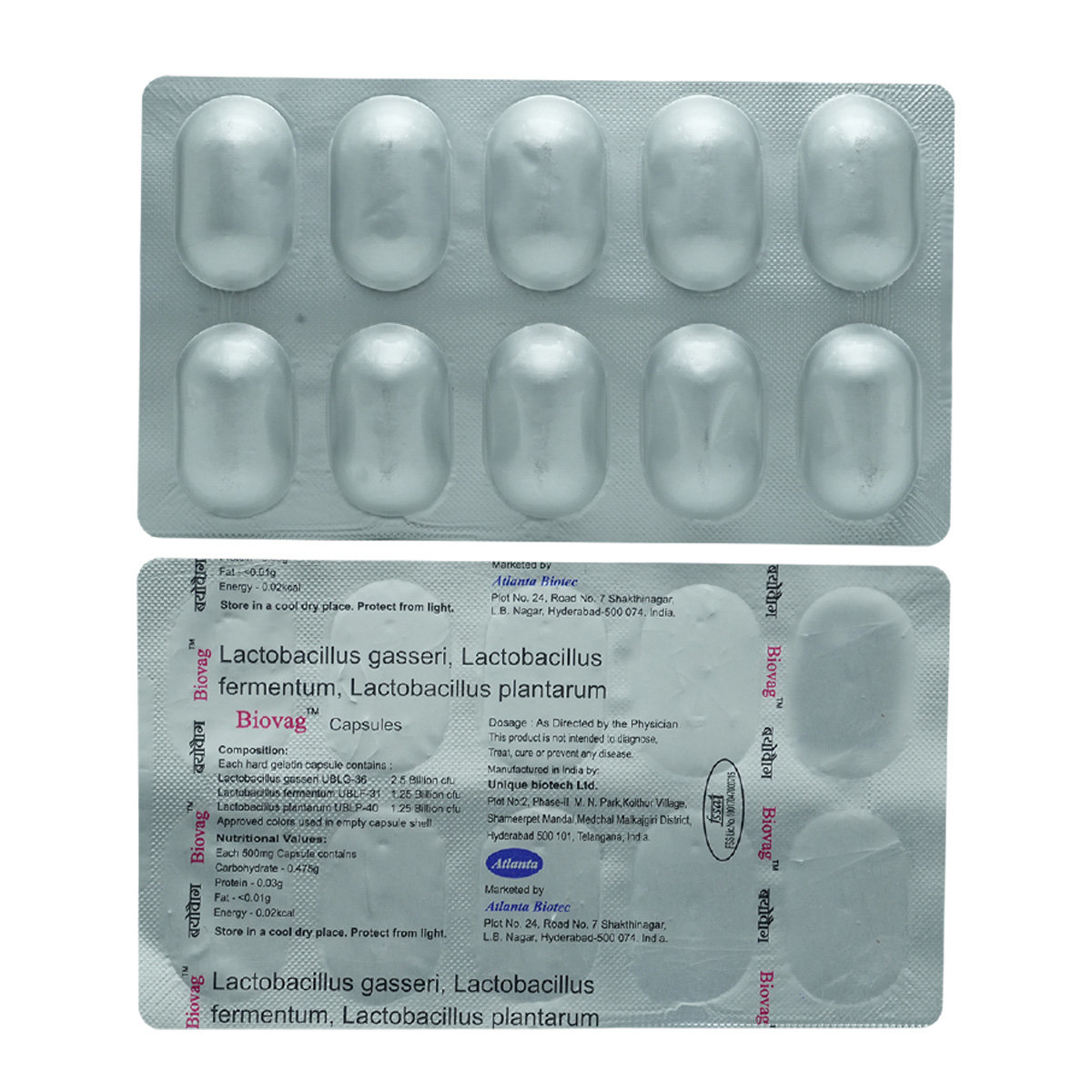 Biovag Capsule 10's, Pack of 10 Biovag Capsule 10's, Pack of 10