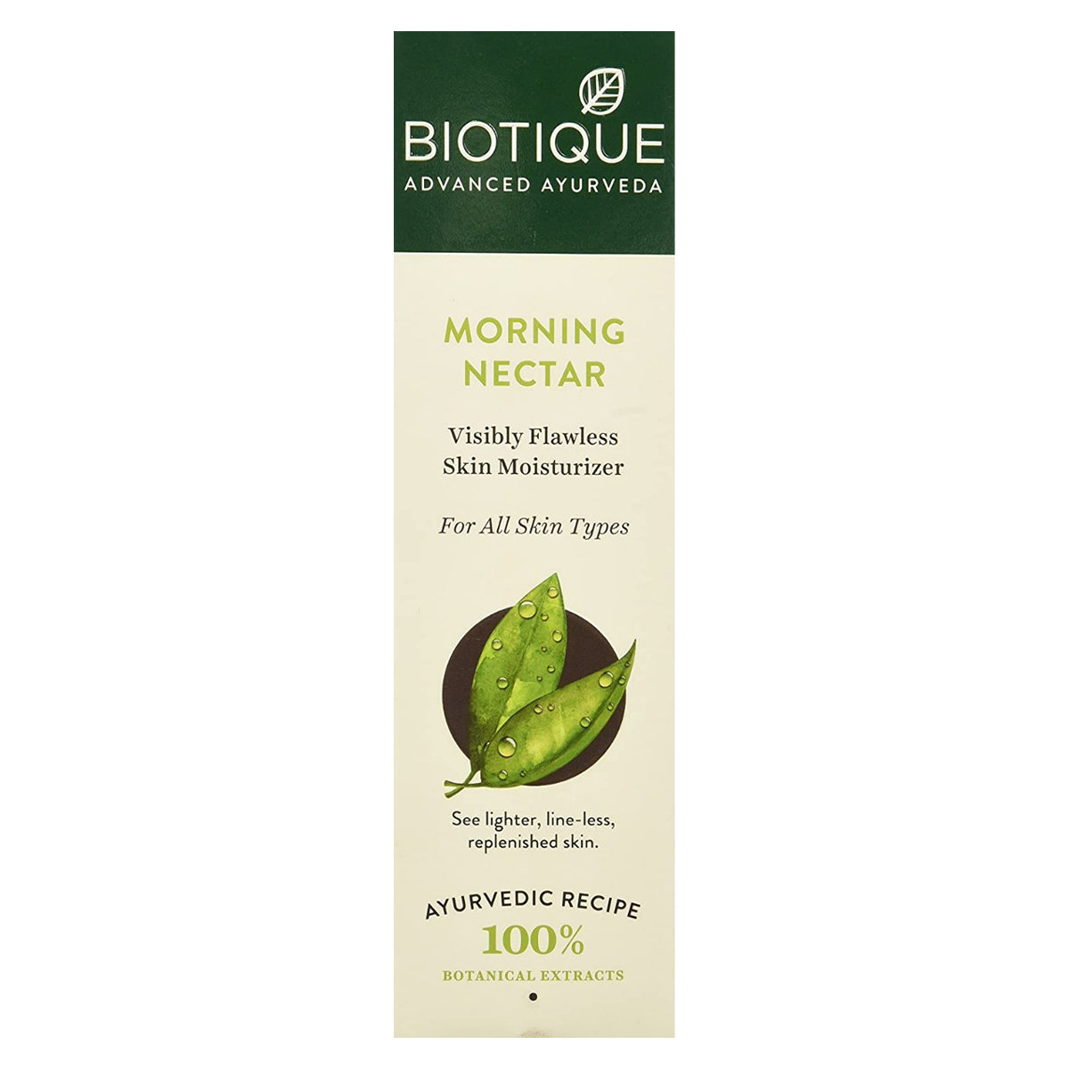 Biotique Morning Nectar Nourish & Hydrate Moisturizer 190 ml | Wild Turmeric, Ashwagandha, Neem Leaves & Ginegr | Removes Blemishes & Dark Spots | Helps In Nourishing & Hydrating | For Visibly Flawless Skin | 100% Botanical Extarct | For All Skin Type, Pack of 1 Biotique Morning Nectar Nourish & Hydrate Moisturizer 190 ml | Wild Turmeric, Ashwagandha, Neem Leaves & Ginegr | Removes Blemishes & Dark Spots | Helps In Nourishing & Hydrating | For Visibly Flawless Skin | 100% Botanical Extarct | For All Skin Type, Pack of 1