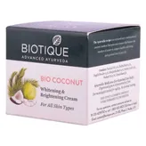 Biotique Bio Coconut Whitening &amp; Brightening Cream, 50 gm, Pack of 1