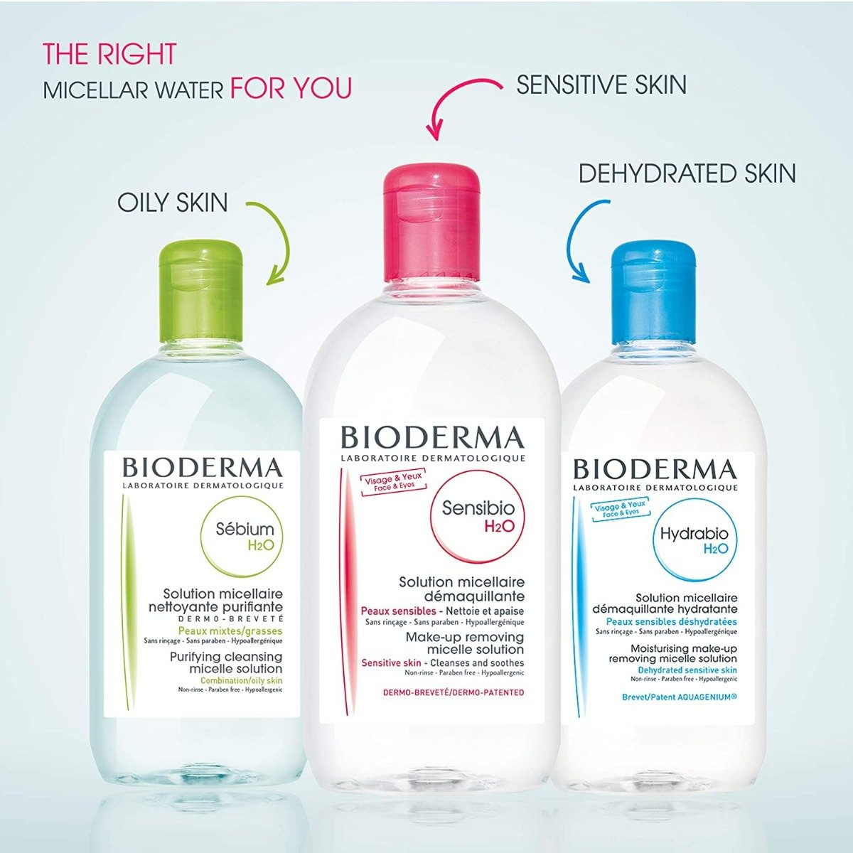 Bioderma Sensibio H2O, 500 ml, Pack of 1 Bioderma Sensibio H2O, 500 ml, Pack of 1