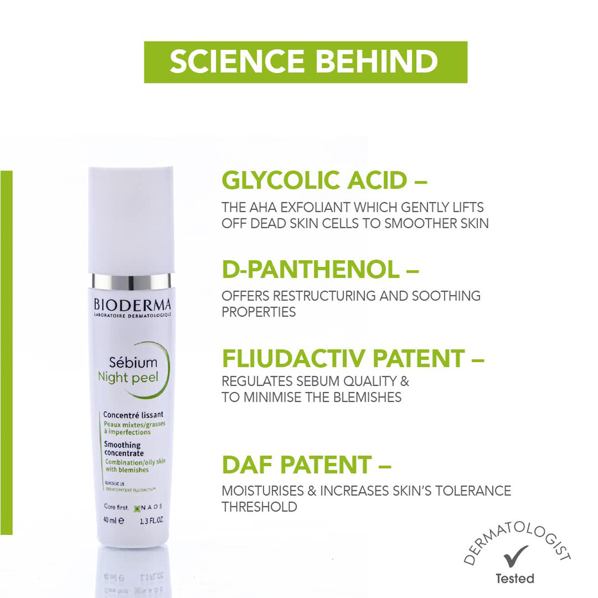 Bioderma Sebium Night Peel, 40 ml, Pack of 1 Bioderma Sebium Night Peel, 40 ml, Pack of 1