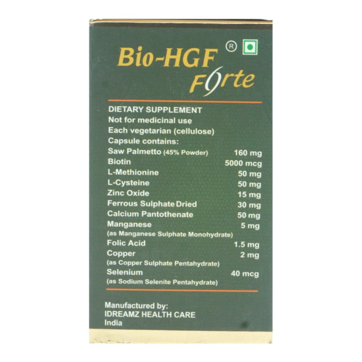 Bio-HGF Forte Capsule 30's, Pack of 1 Bio-HGF Forte Capsule 30's, Pack of 1