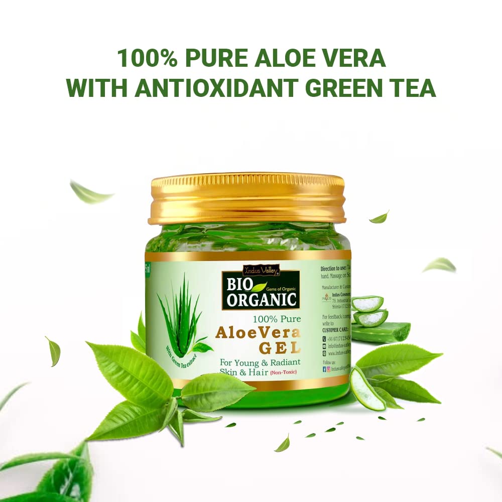 Indus Valley Bio Organic 100% Pure Aloe Vera Gel, 175 ml, Pack of 1 Indus Valley Bio Organic 100% Pure Aloe Vera Gel, 175 ml, Pack of 1