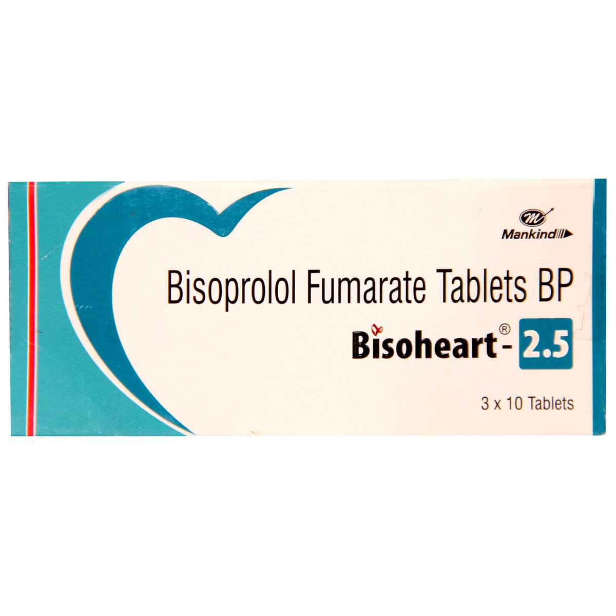 Bisoheart-2.5 Tablet 10's, Pack of 10 TABLETS Bisoheart-2.5 Tablet 10's, Pack of 10 TABLETS