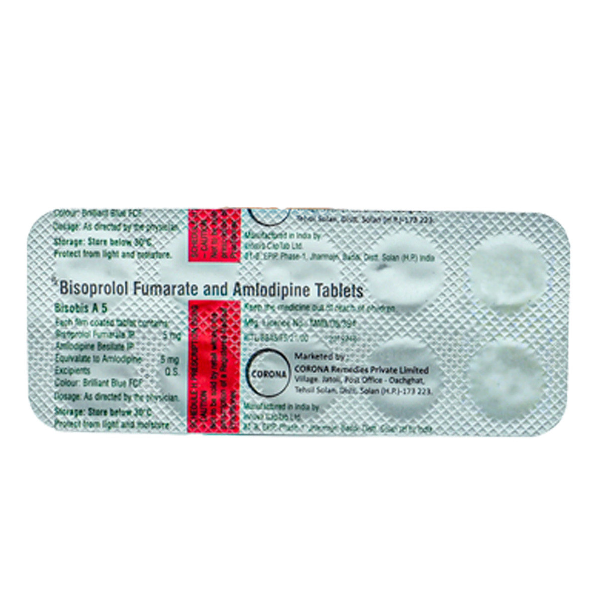 Bisobis A 5 Tablet 10's, Pack of 10 TABLETS Bisobis A 5 Tablet 10's, Pack of 10 TABLETS