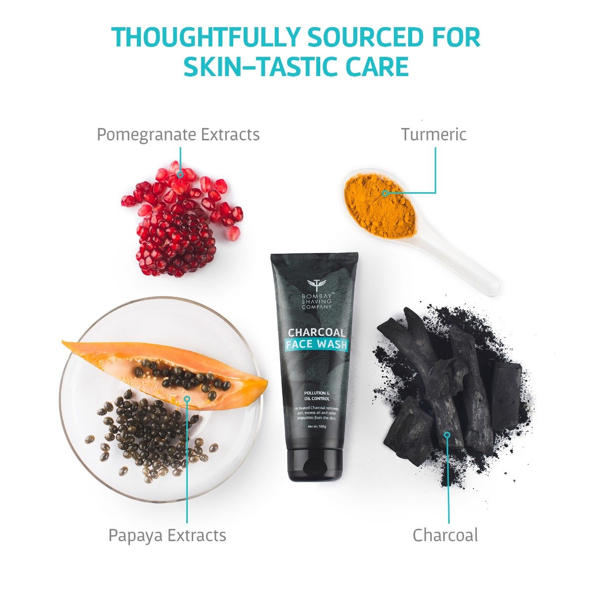 Bombay Shaving Company Charcoal Face Wash 100 gm | Activated Charcoal | Deeply Cleanses & Detoxifies | Removes Excess Oil, Dirt & Impurities | 10X Cleansing Action | For All Skin Type, Pack of 1 Bombay Shaving Company Charcoal Face Wash 100 gm | Activated Charcoal | Deeply Cleanses & Detoxifies | Removes Excess Oil, Dirt & Impurities | 10X Cleansing Action | For All Skin Type, Pack of 1