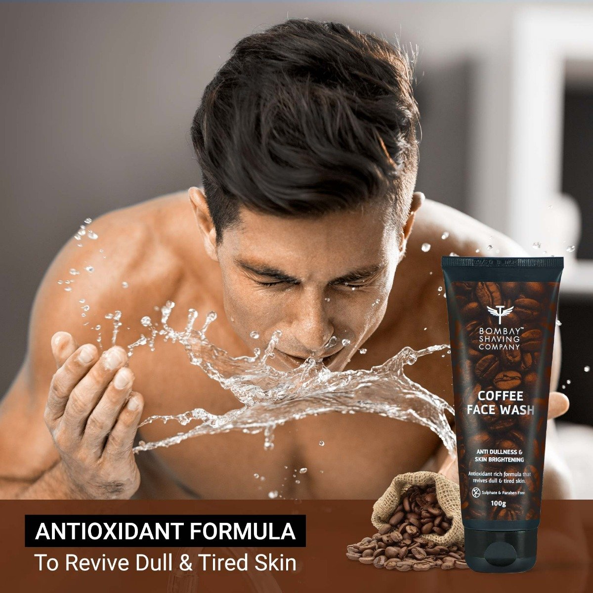 Bombay Shaving Company Coffee Face Wash 100 gm | Coffee Extract | Revives Dull & Tired Skin | Lightens Age Spots & Tanning | Brightens & Hydrates Skin | For All Skin Type, Pack of 1 Bombay Shaving Company Coffee Face Wash 100 gm | Coffee Extract | Revives Dull & Tired Skin | Lightens Age Spots & Tanning | Brightens & Hydrates Skin | For All Skin Type, Pack of 1