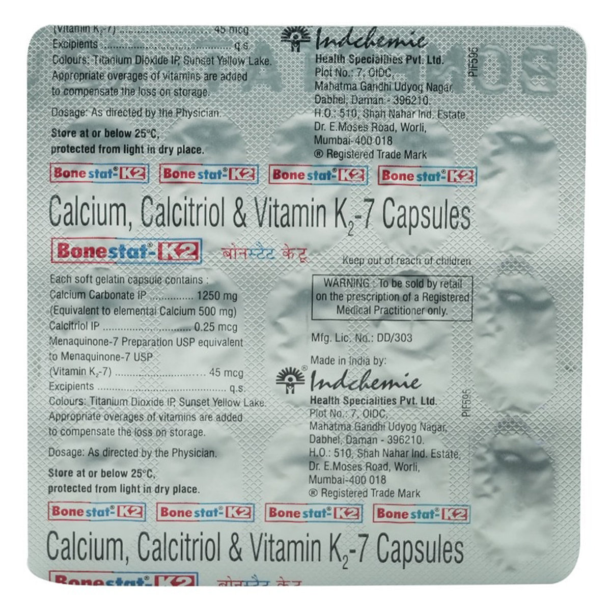 Bonestat-K2 Capsule 15's, Pack of 15 CAPSULES Bonestat-K2 Capsule 15's, Pack of 15 CAPSULES