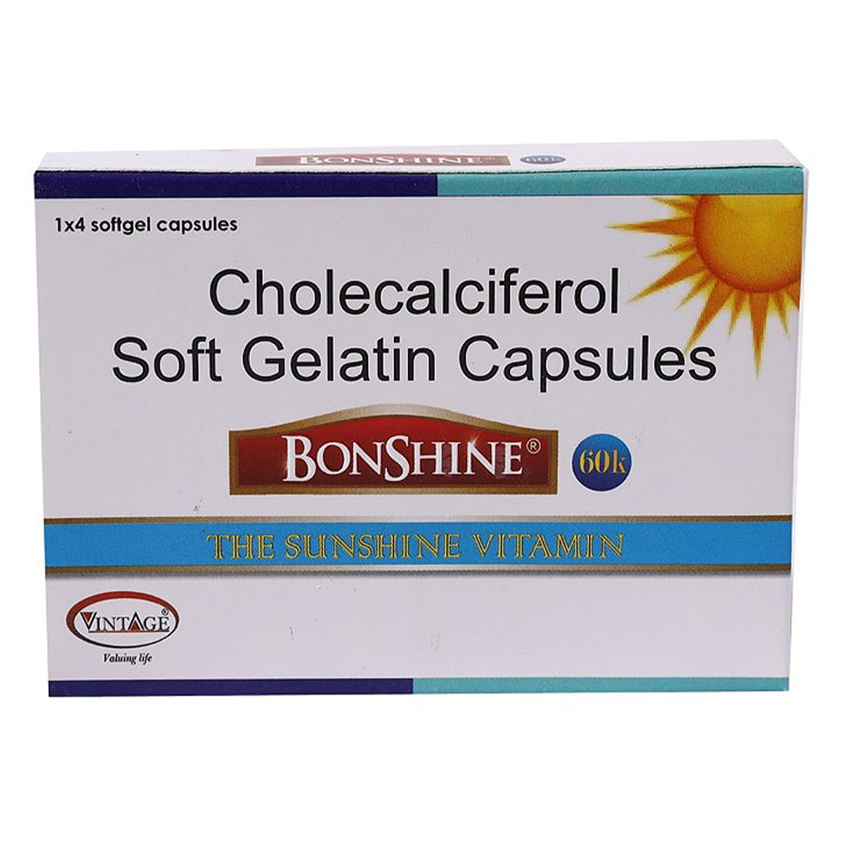 Bonshine 60K Soft Gel Capsule 4's, Pack of 4 Bonshine 60K Soft Gel Capsule 4's, Pack of 4