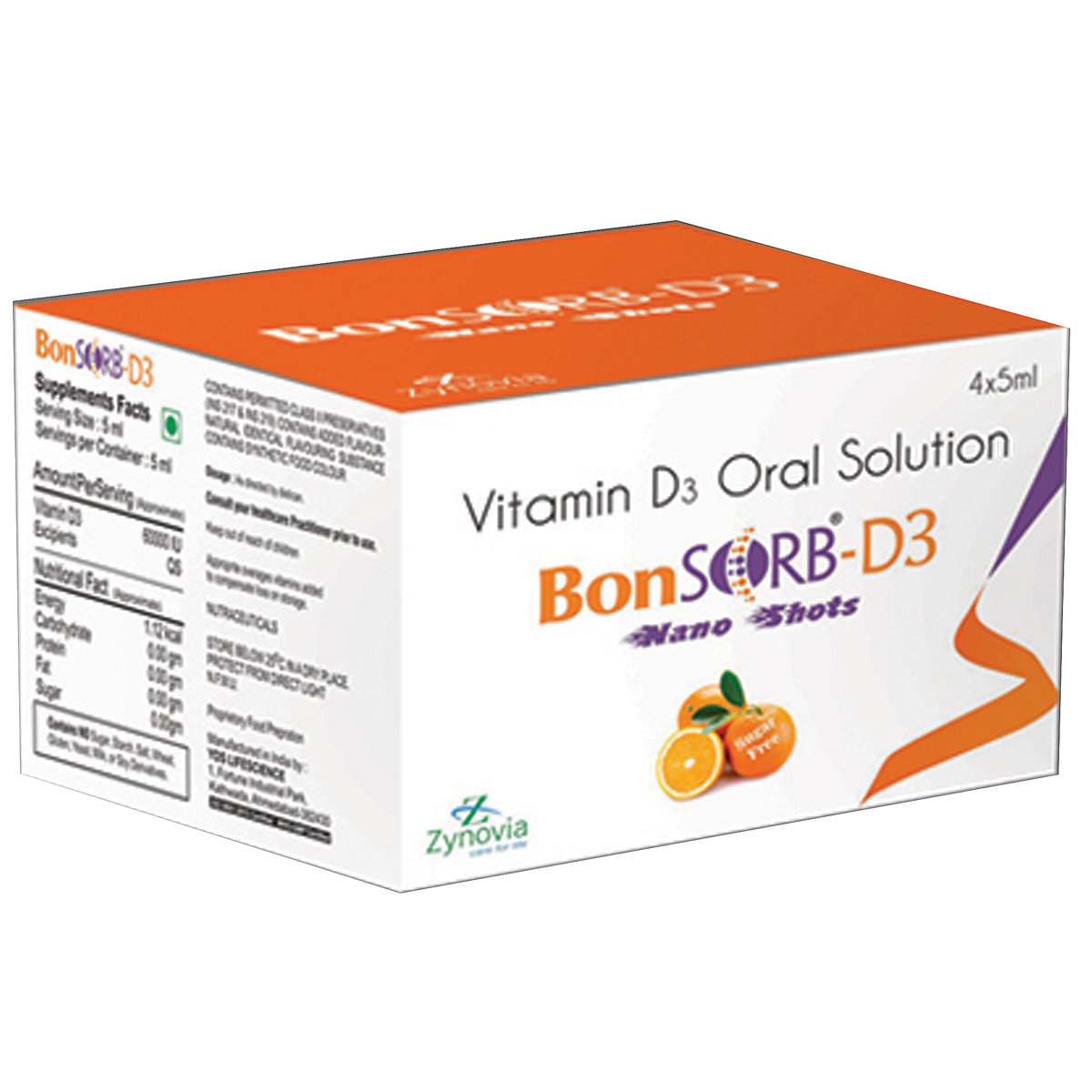 Buy Bonsorb-D3 Shots 60K Sugar Free Oral Solution 5 ml Online