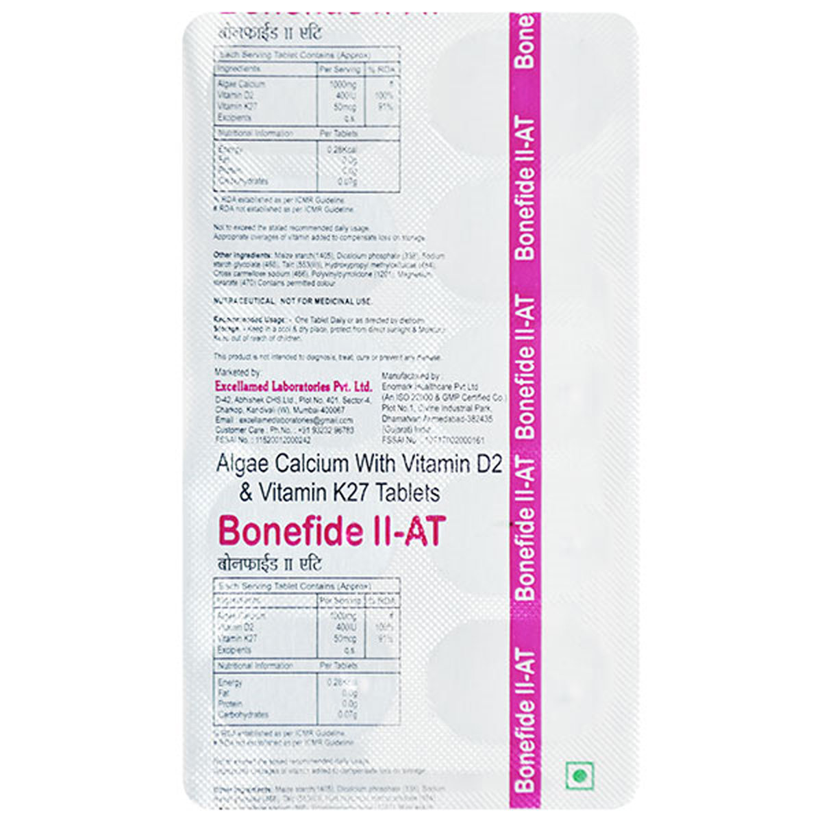 Bonefide Ii-At Tab 10'S, Pack of 10 TABLETS Bonefide Ii-At Tab 10'S, Pack of 10 TABLETS
