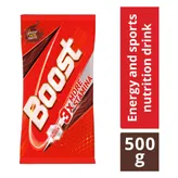 Boost 3X More Stamina Health &amp; Nutrition Drink Powder, 500 gm, Pack of 1