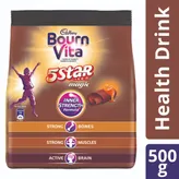 Cadbury Bournvita 5 Star Magic Health &amp; Nutrition Drink Powder, 500 gm Refill Pack, Pack of 1