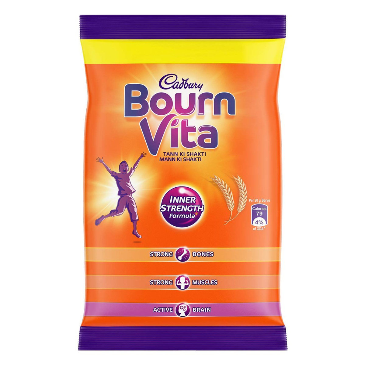 Cadbury Bournvita Nutrition Powder 75 gm Refill Pack | Inner Strength Formula | For Strong Bones, Muscle & Active Brain | Nutritional Drink For Kids, Pack of 1 Cadbury Bournvita Nutrition Powder 75 gm Refill Pack | Inner Strength Formula | For Strong Bones, Muscle & Active Brain | Nutritional Drink For Kids, Pack of 1