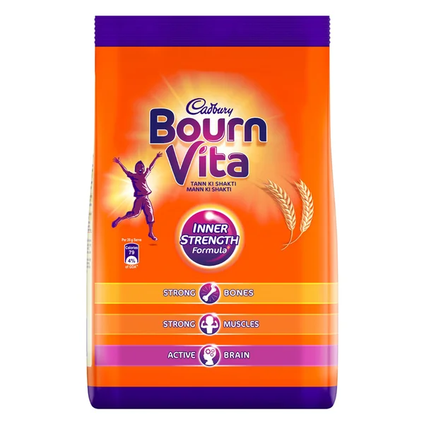 Cadbury Bournvita Nutrition Powder 750 gm Refill Pack | Inner Strength Formula | For Strong Bones, Muscle &amp; Active Brain | Nutritional Drink For Kids, Pack of 1