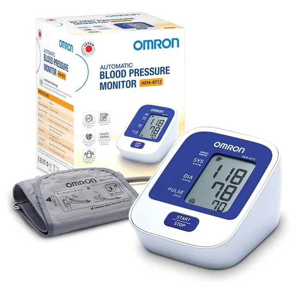 Omron Automatic Blood Pressure Monitor HEM-8712, 1 Count, Pack of 1