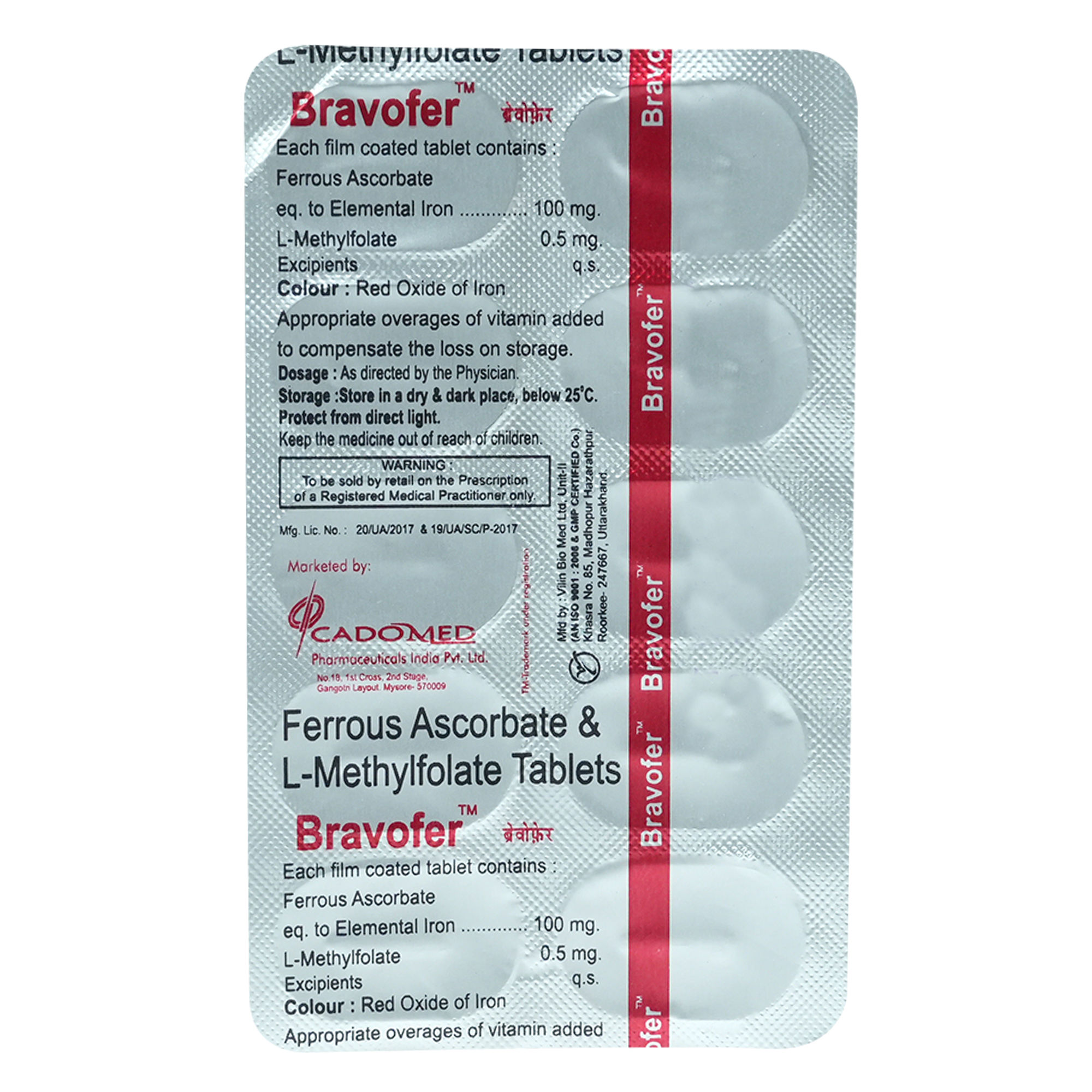 Buy Bravofer Tablet 10'S Online