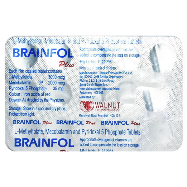 Brainfol Plus Tablet ,15's, Pack of 15 TabletS Brainfol Plus Tablet ,15's, Pack of 15 TabletS