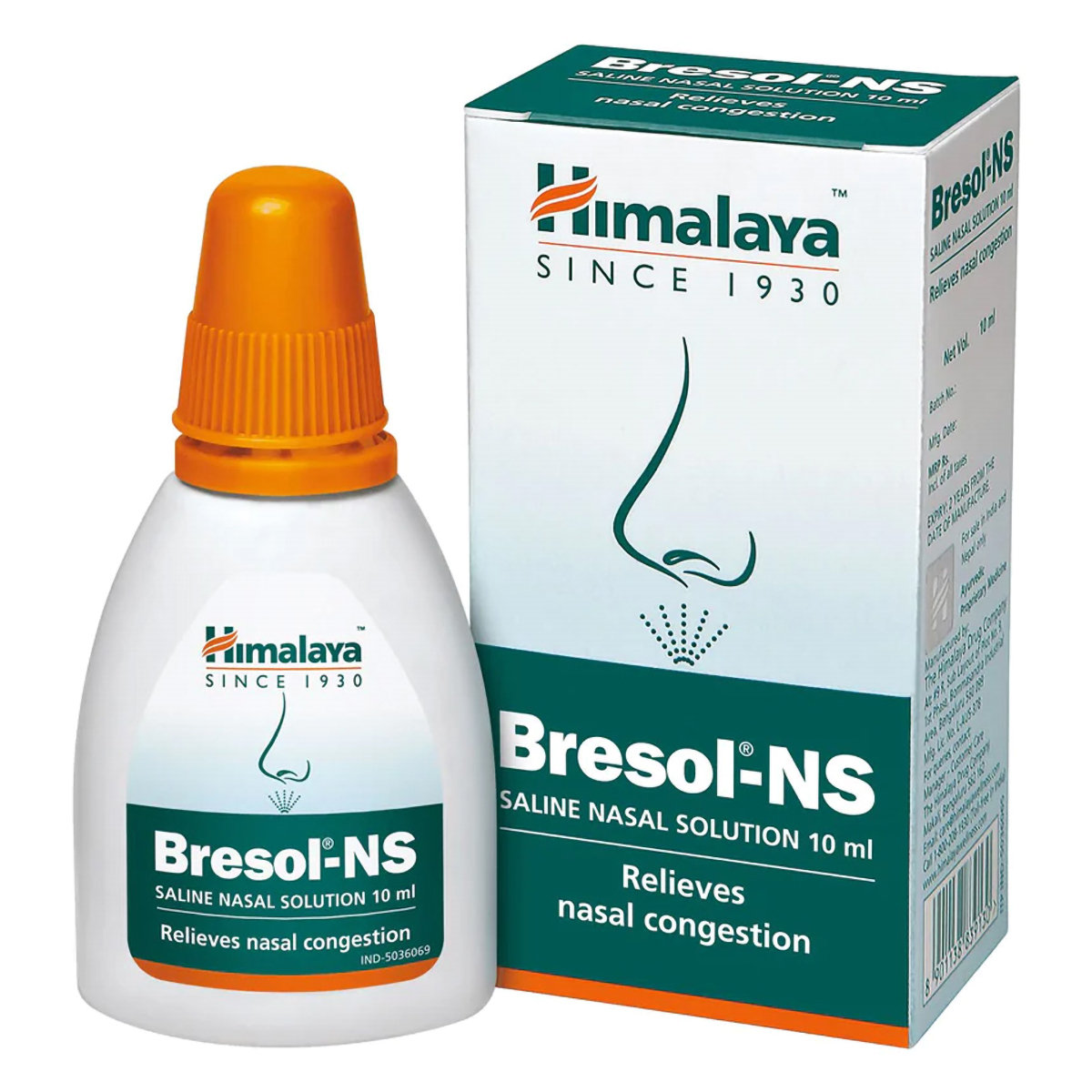 Himalaya Bresol-NS Saline Nasal Solution, 10 ml, Pack of 1 Himalaya Bresol-NS Saline Nasal Solution, 10 ml, Pack of 1