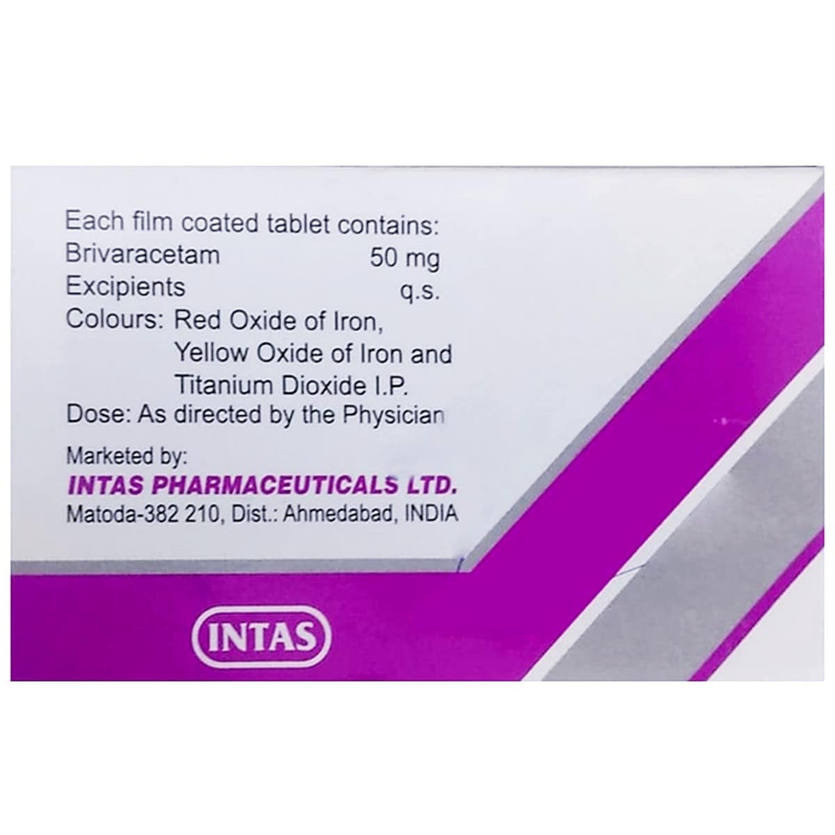 Brivazen 50 Tablet 10's, Pack of 10 TABLETS Brivazen 50 Tablet 10's, Pack of 10 TABLETS