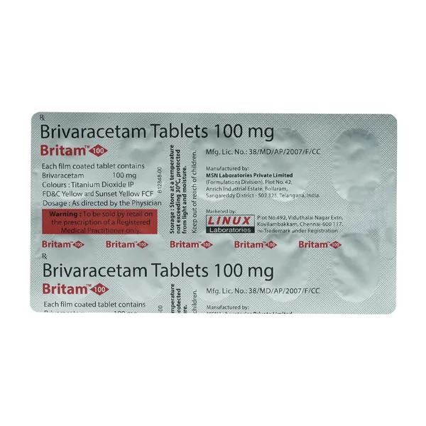 Britam 100 mg Tablet 10's, Pack of 10 TabletS