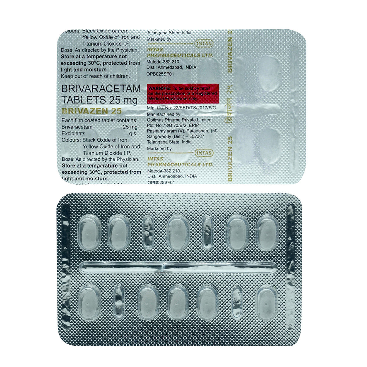 Brivazen 25 Tablet 10's, Pack of 10 TABLETS Brivazen 25 Tablet 10's, Pack of 10 TABLETS