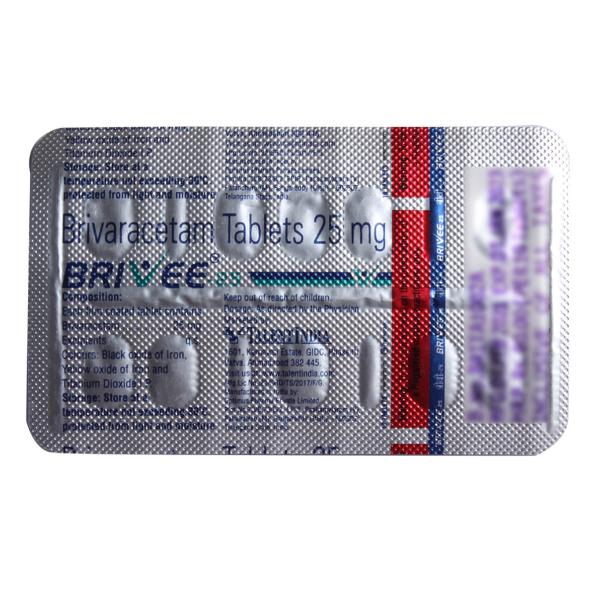 Brivee-25 Tablet 10's, Pack of 10 TABLETS Brivee-25 Tablet 10's, Pack of 10 TABLETS