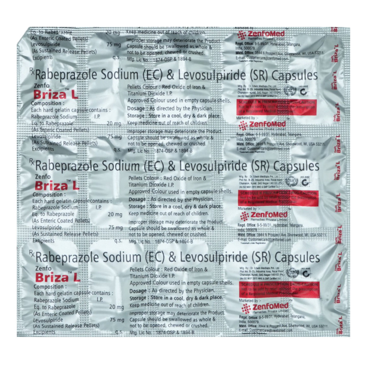 Briza L Capsule 15's, Pack of 15 Briza L Capsule 15's, Pack of 15