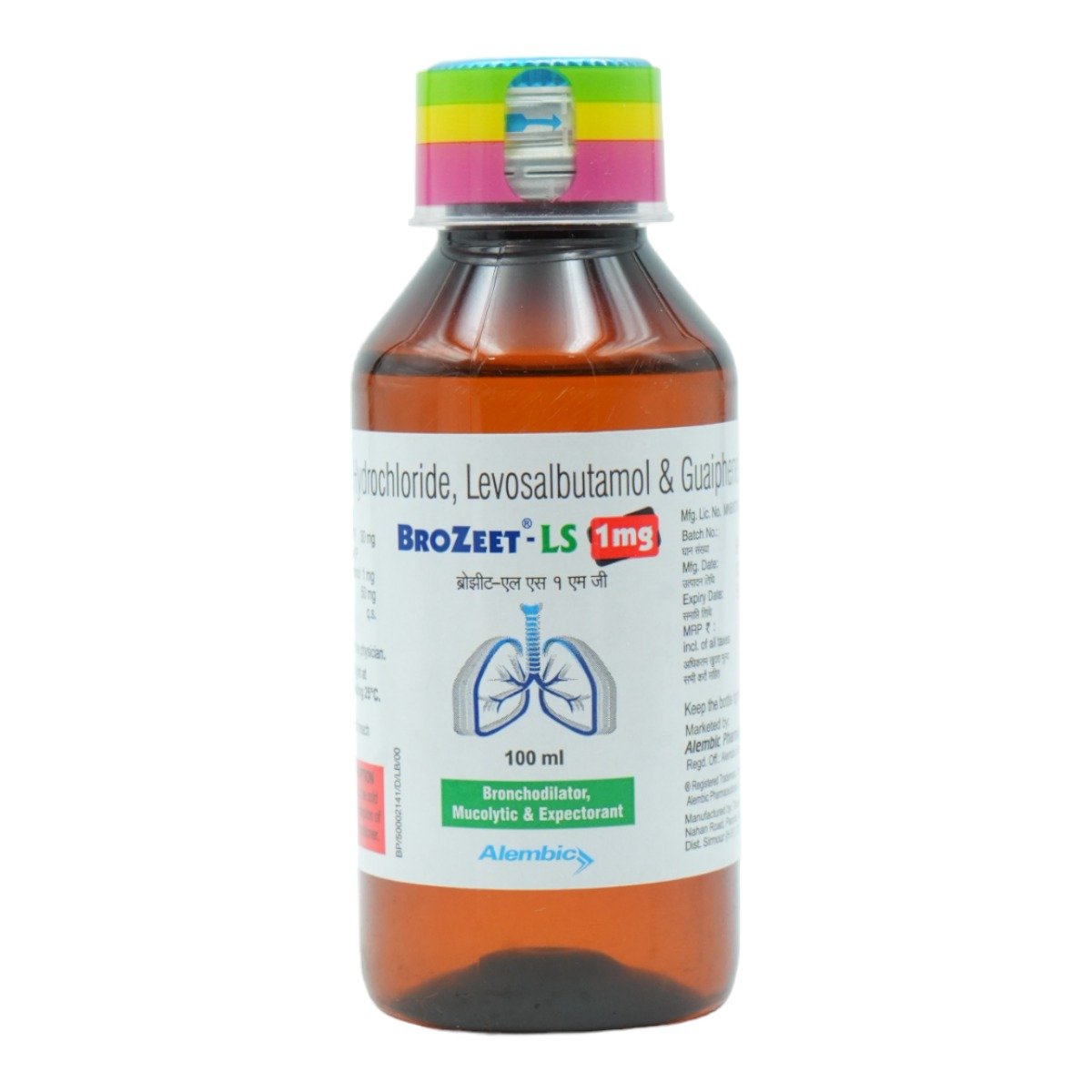 Brozeet-LS 1 mg Expectorant 100 ml, Pack of 1 EXPECTORANT Brozeet-LS 1 mg Expectorant 100 ml, Pack of 1 EXPECTORANT