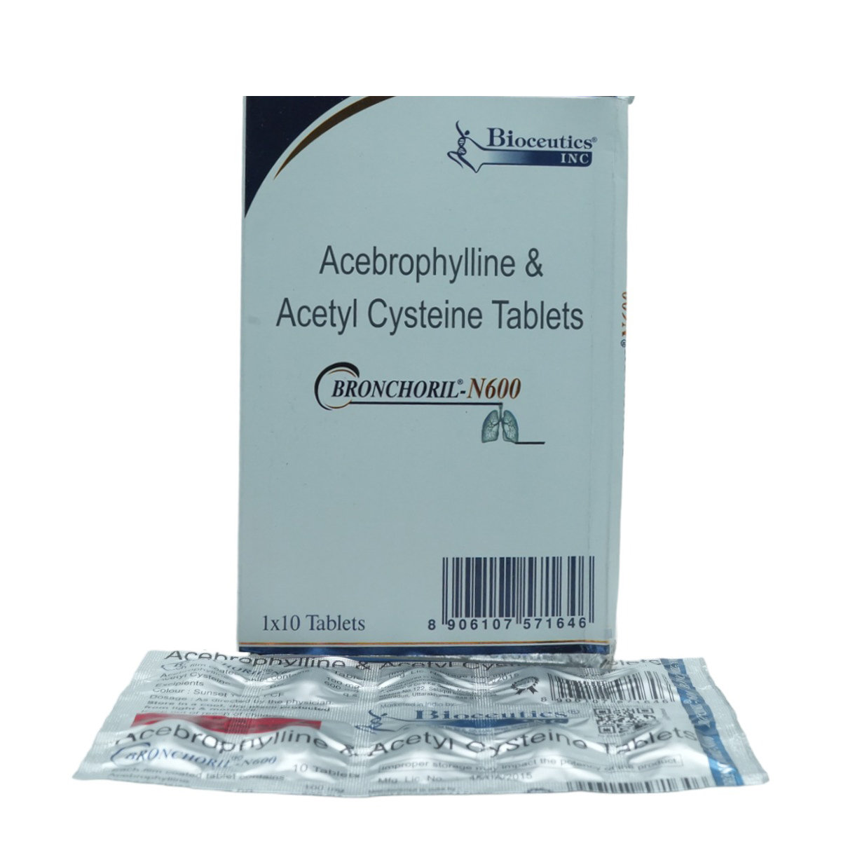 Bronchoril-N600 Tablet 10's, Pack of 10 TABLETS Bronchoril-N600 Tablet 10's, Pack of 10 TABLETS
