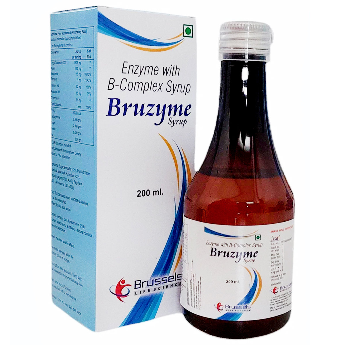 Bruzyme Syrup 200 ml, Pack of 1 SYRUP Bruzyme Syrup 200 ml, Pack of 1 SYRUP